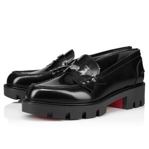 Christian Louboutin Penny Lug 
Loafers - Abrasivato calf leather - Women size 7